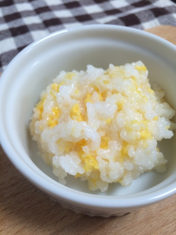 離乳食 レンジでふんわり卵粥 レシピ 作り方 By ゆぅ 楽天レシピ