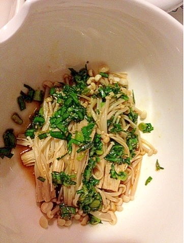 ダイエット 便秘解消 えのきのニラダレ和え レシピ 作り方 By Waffling 楽天レシピ