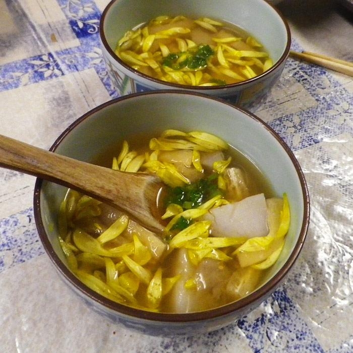 里芋菊の味噌汁