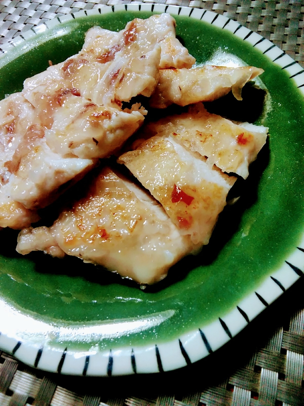 鶏胸肉の梅＆柚子胡椒焼き
