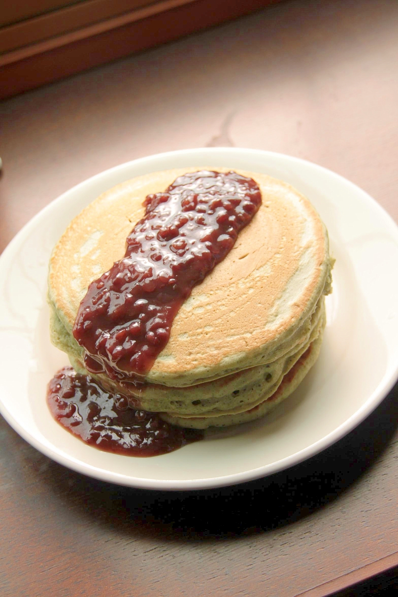 ふわっと香る『よもぎホットケーキ』