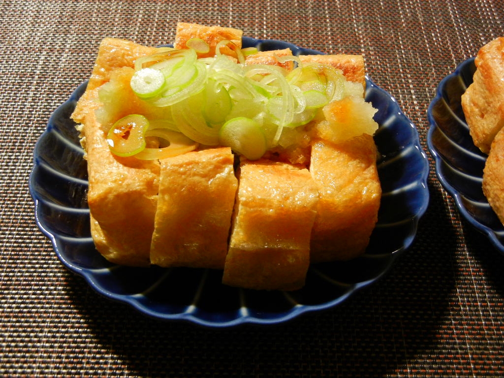 栃尾揚げのカリカリ焼き