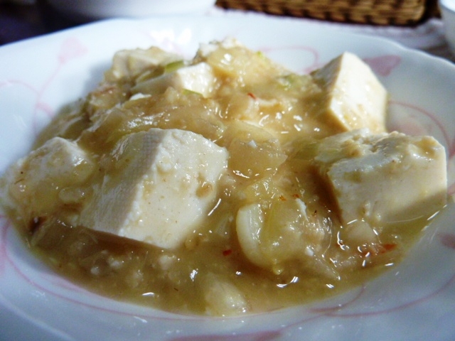 オートミールの麻婆豆腐