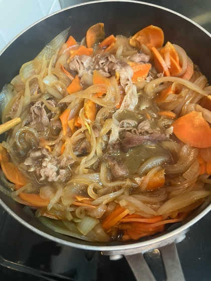牛肉としらたきのすき焼きのタレ煮