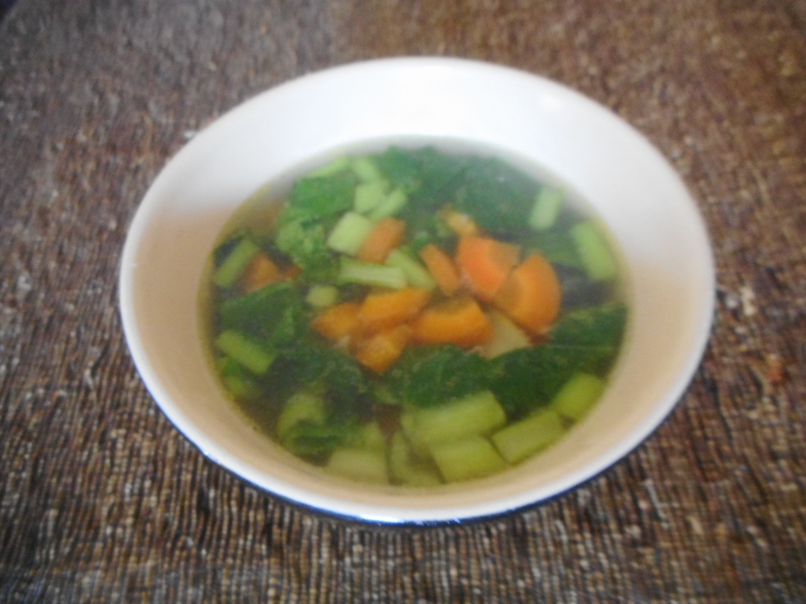 ニンジンと小松菜のスープ