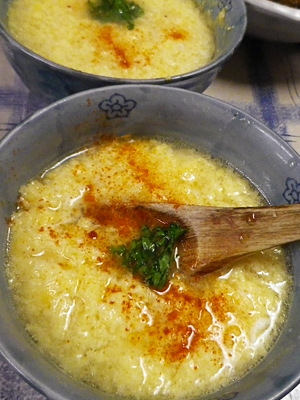 ニンニクチーズの卵スープ