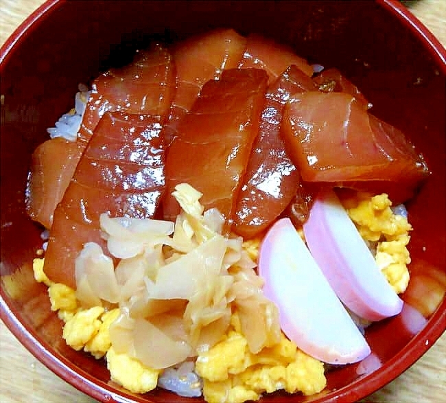 干瓢煮を混ぜた酢飯でちらし寿司風