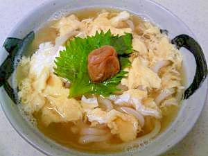 かきたま梅うどん