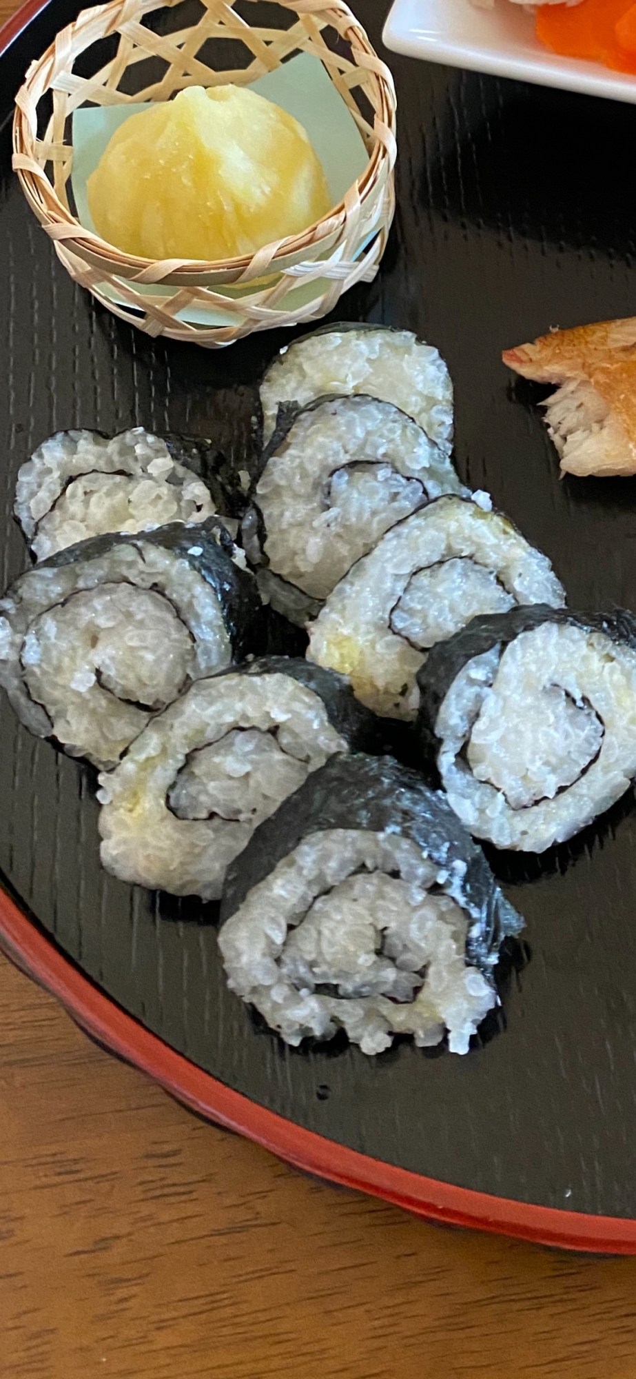 離乳食　海苔巻き