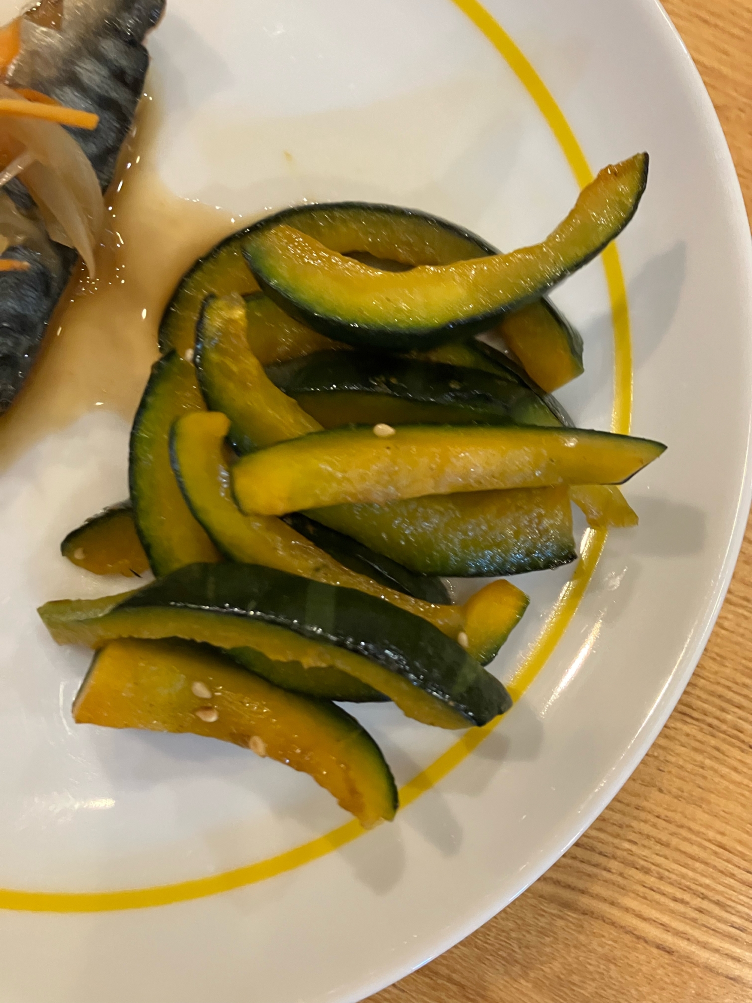 かぼちゃのオイスター炒め