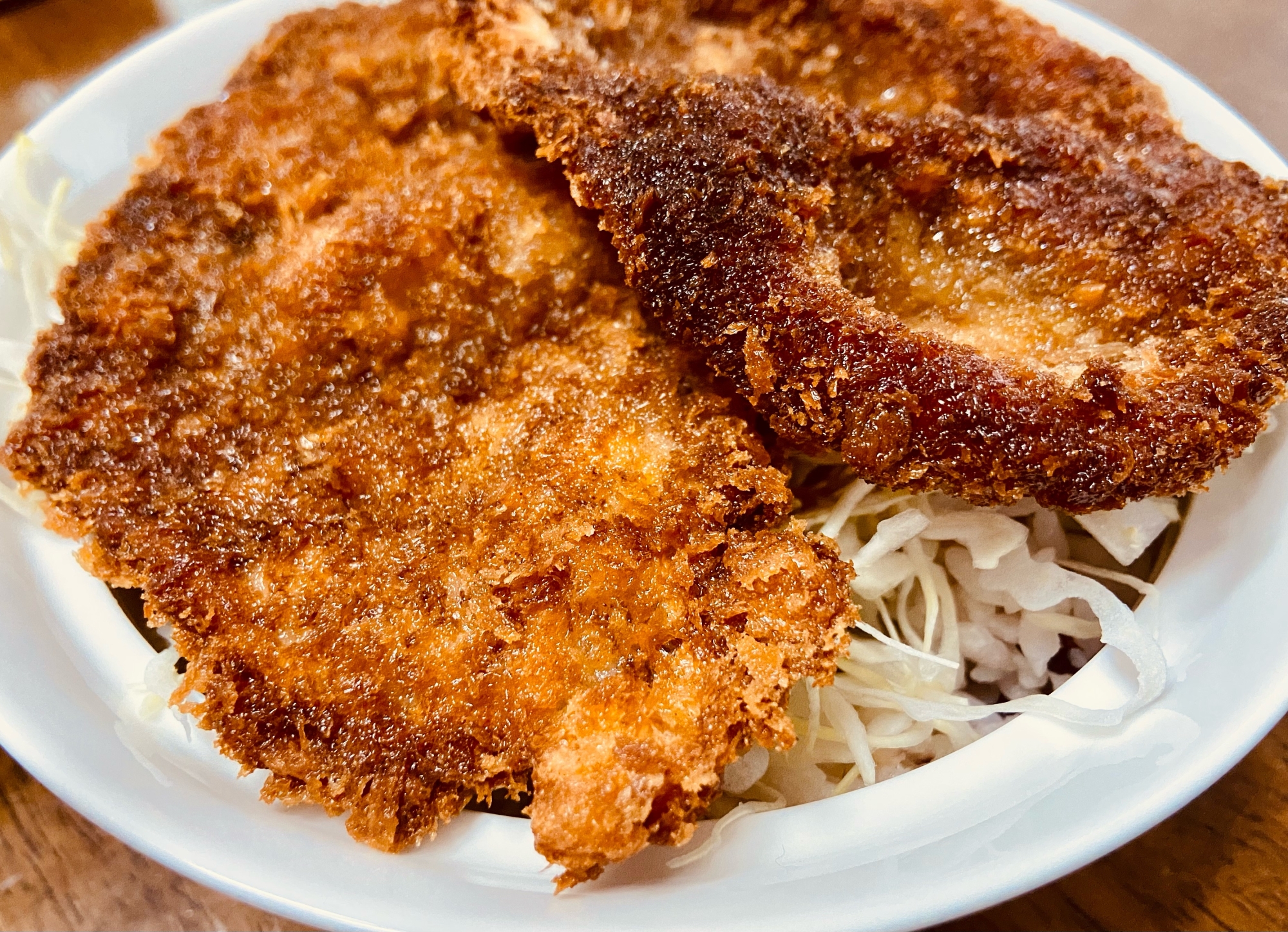 豚こま切れ肉でソースカツ丼！