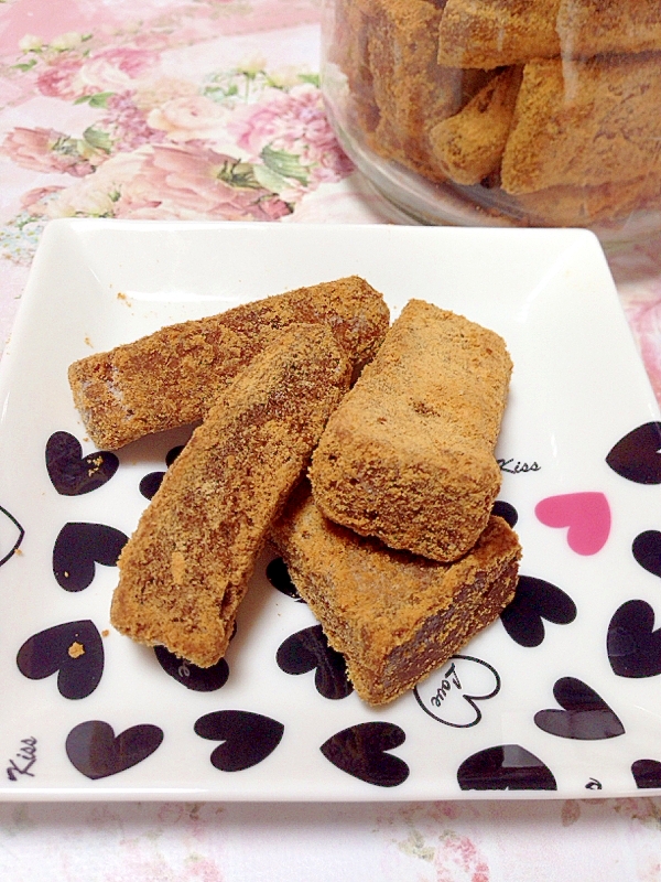 黒糖食パンで♪きな粉ラスク