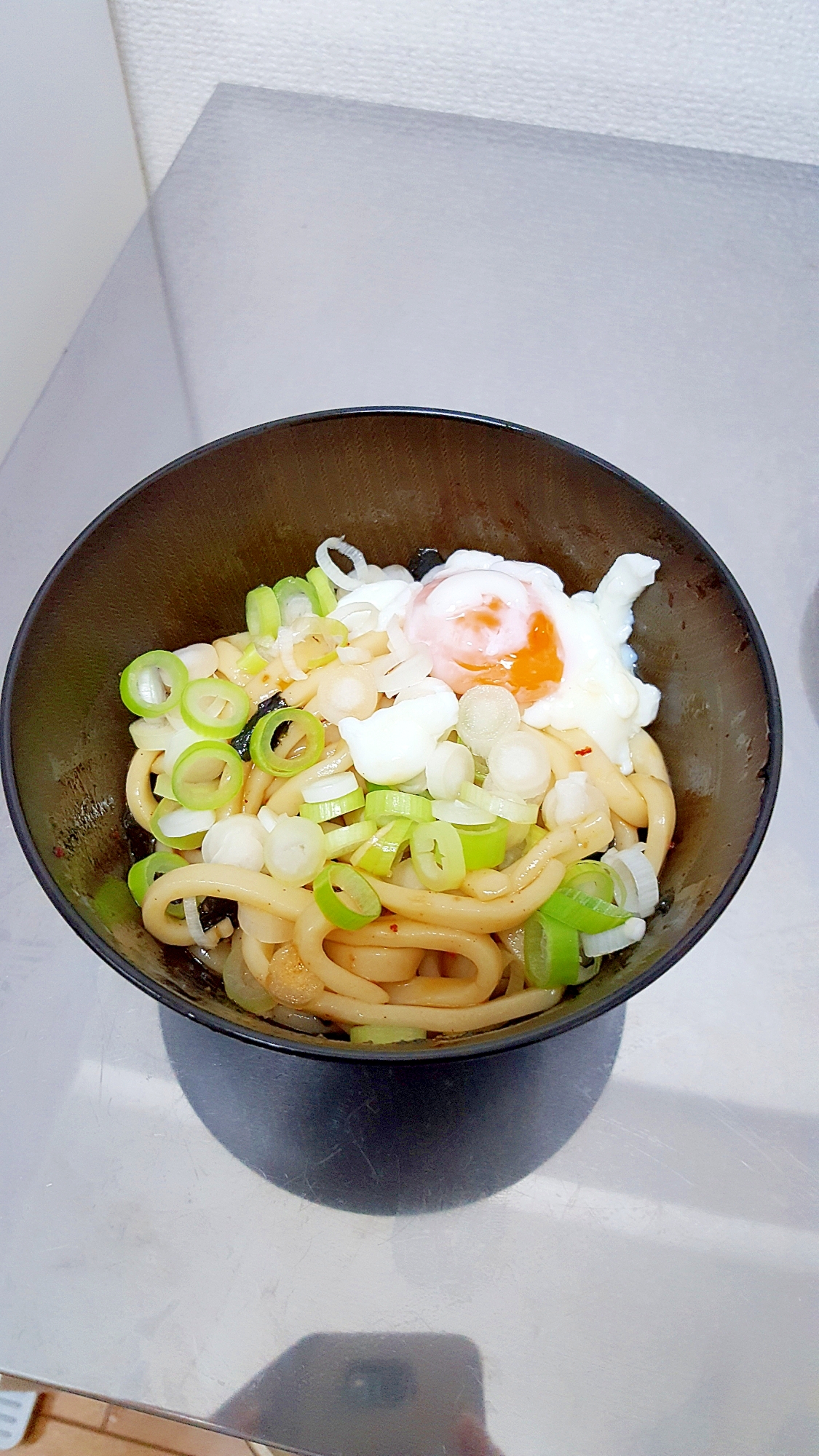 簡単！ピリ辛チゲ風油うどん☆