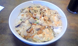 キノコ＆豆腐の玉子とじ丼