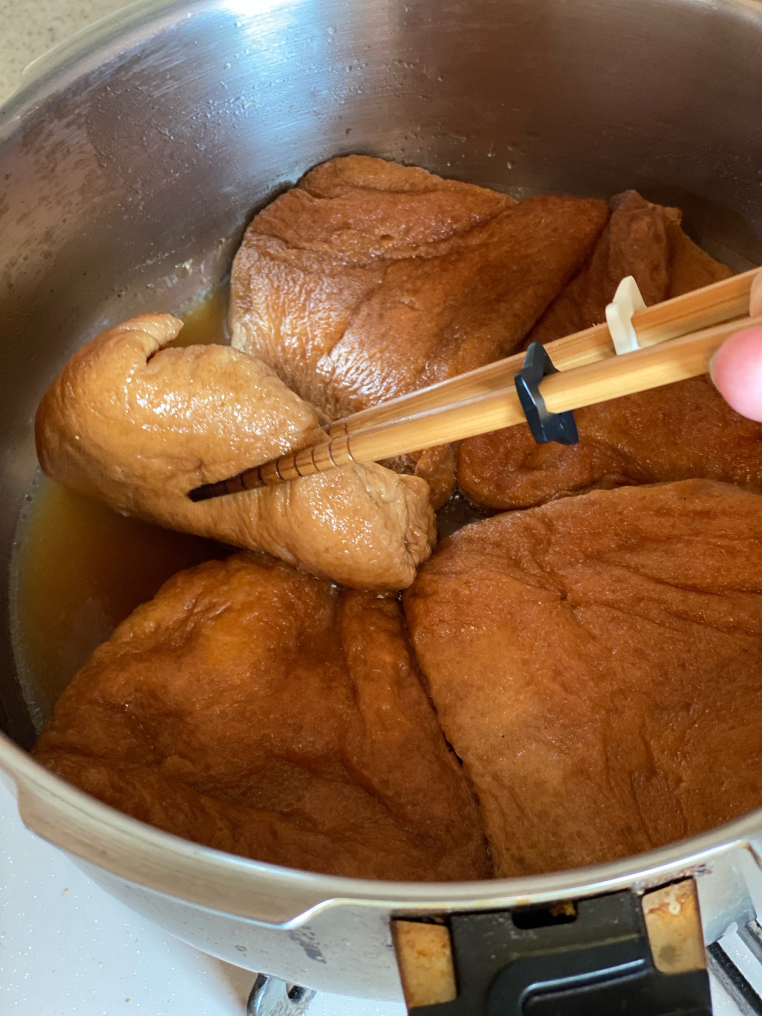 栃尾揚げの含め煮