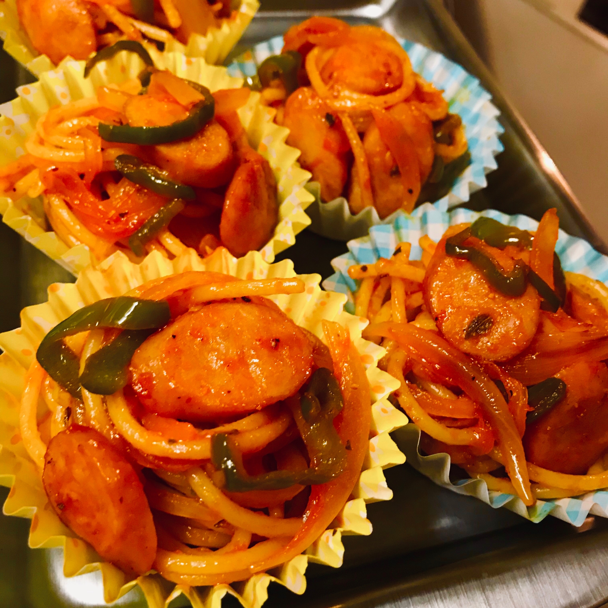 オレガノで香り豊か!お弁当ナポリタン