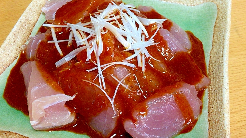 お刺身をたまには韓国風で ビンチョウマグロのお刺身 レシピ 作り方 By テル 楽天レシピ