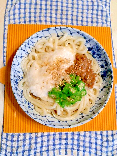 ネバネバぶっかけうどん♪