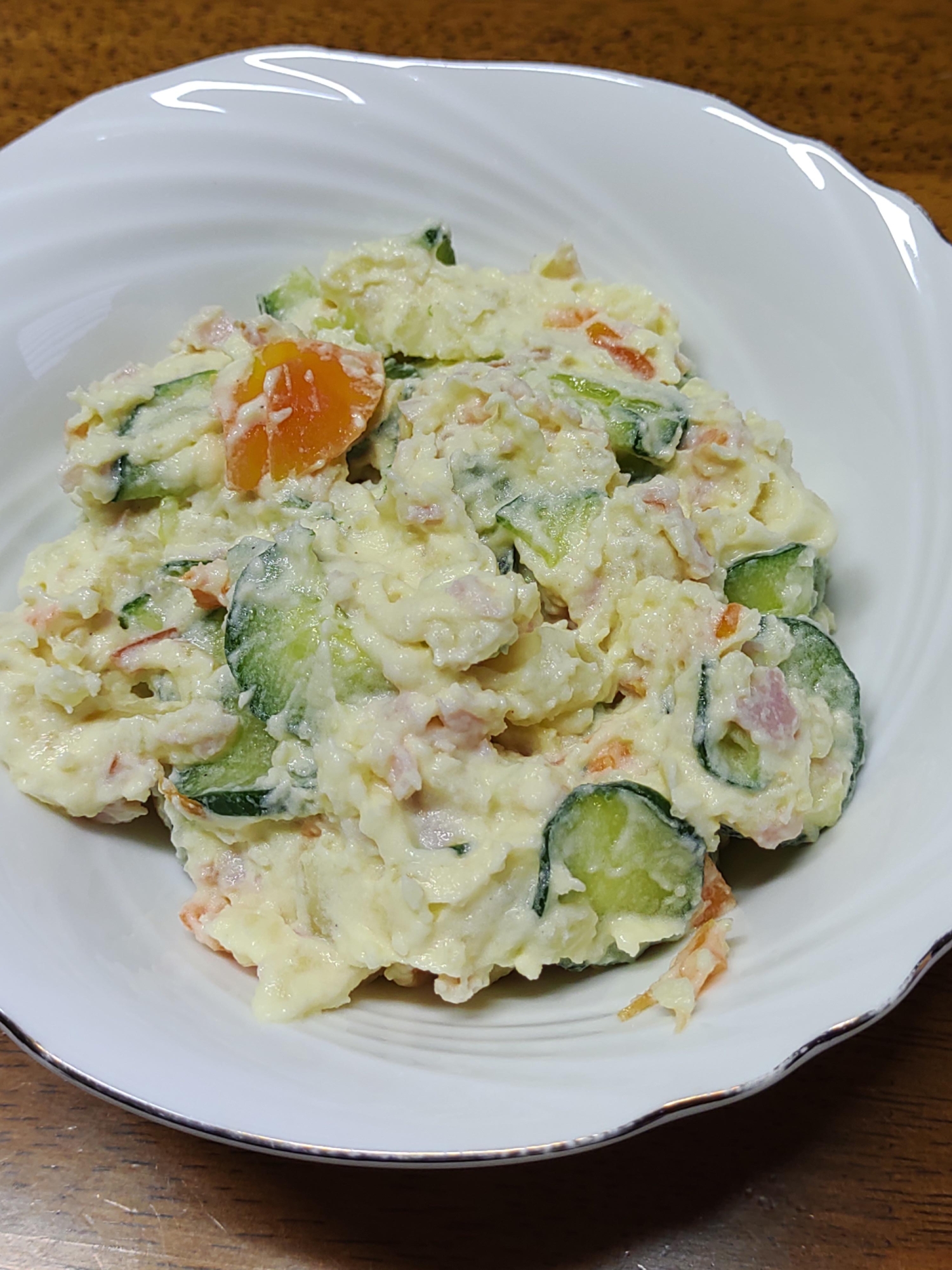 ハムときゅうりのポテトサラダ