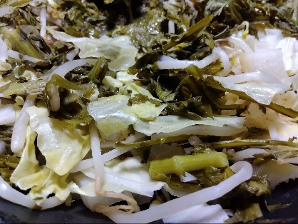 ササッと美味しい菜の花ペペロンチーノ（パスタ無し）