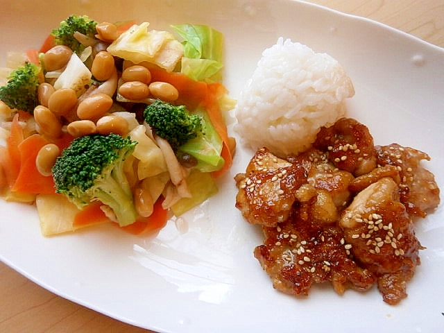 おいしくダイエット☆温野菜＆照り焼きチキン☆