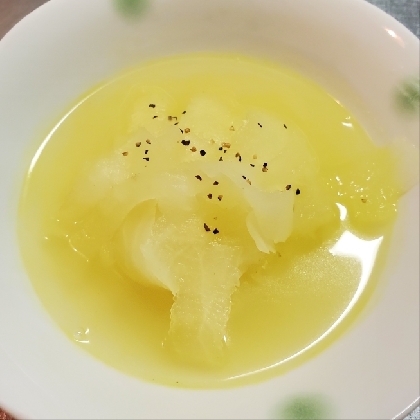 暖まる～！ピラピラ大根のコンソメカレースープ♡