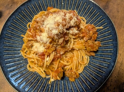 昭和の喫茶店風味なミートソーススパゲッティ