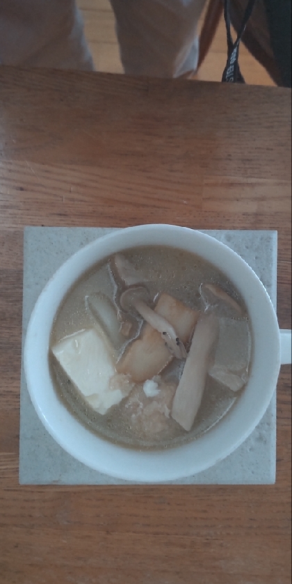 再現！１００円きのこ汁