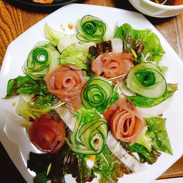 スパークリングワインに合う お花風サラダ レシピ 作り方 By みち 楽天レシピ スパークリングワインに合う お花風サラダ レシピ 作り方 By みち 楽天レシピ