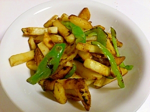 ホクホク じゃがいもとピーマンのコンソメ炒め レシピ 作り方 By Amikuki 楽天レシピ ホクホク じゃがいもとピーマンのコンソメ炒め レシピ 作り方 By Amikuki 楽天レシピ