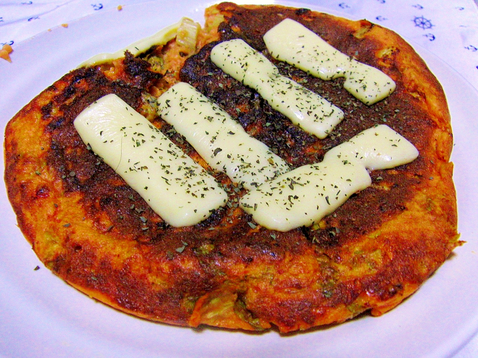 驚きのふわとろ食感♪イタリア風ヘルシーお好み焼き