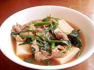 豚肉と豆腐の中華煮