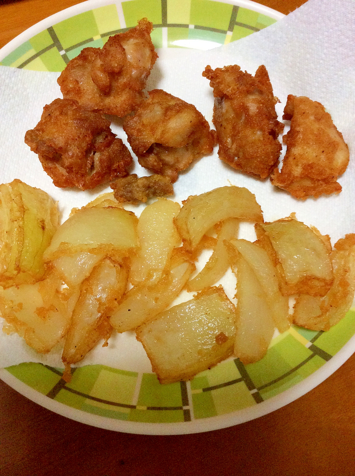 チキンと玉ねぎの唐揚げ