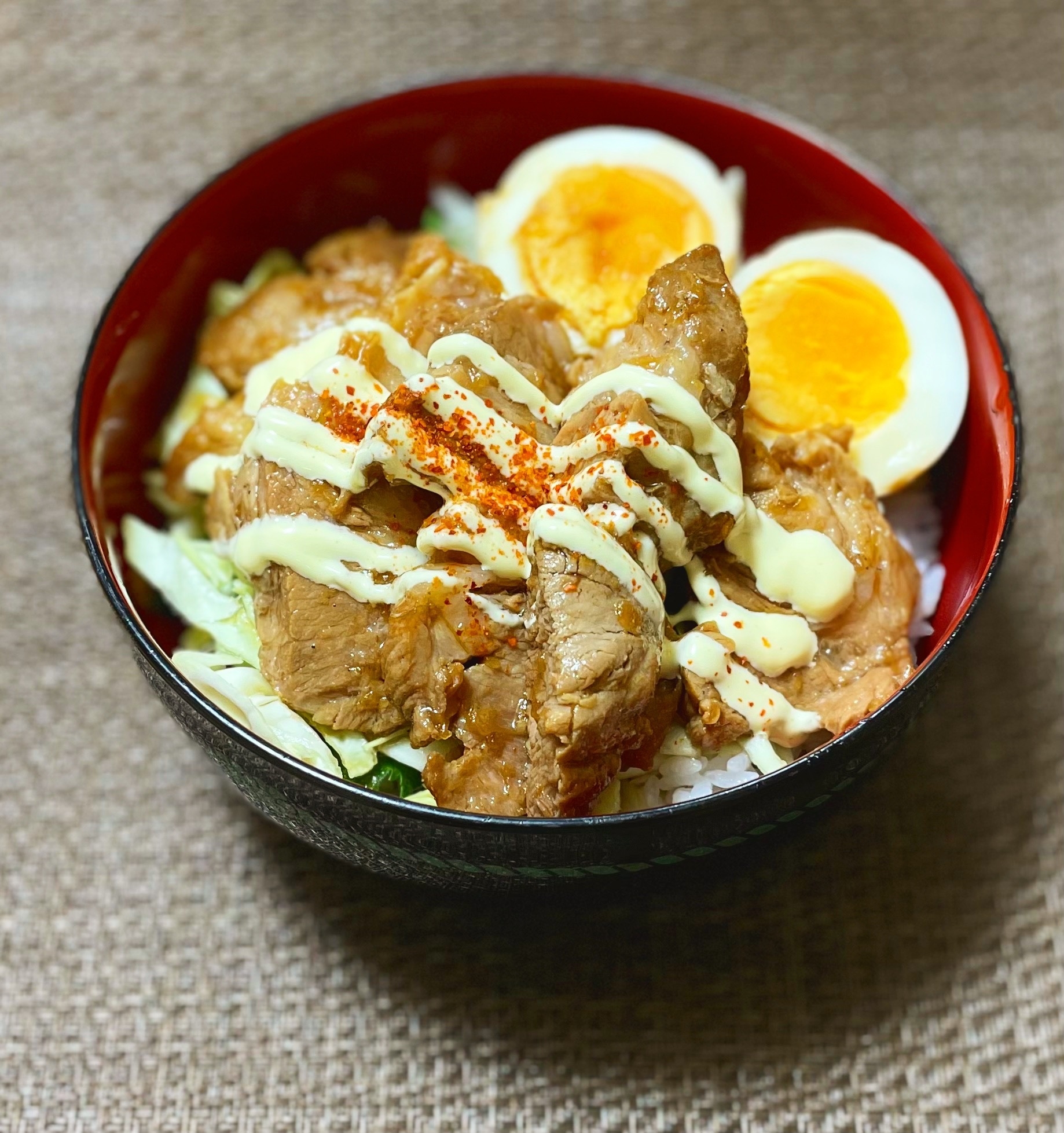 圧力鍋で時短料理❣️チャーシューマヨ丼