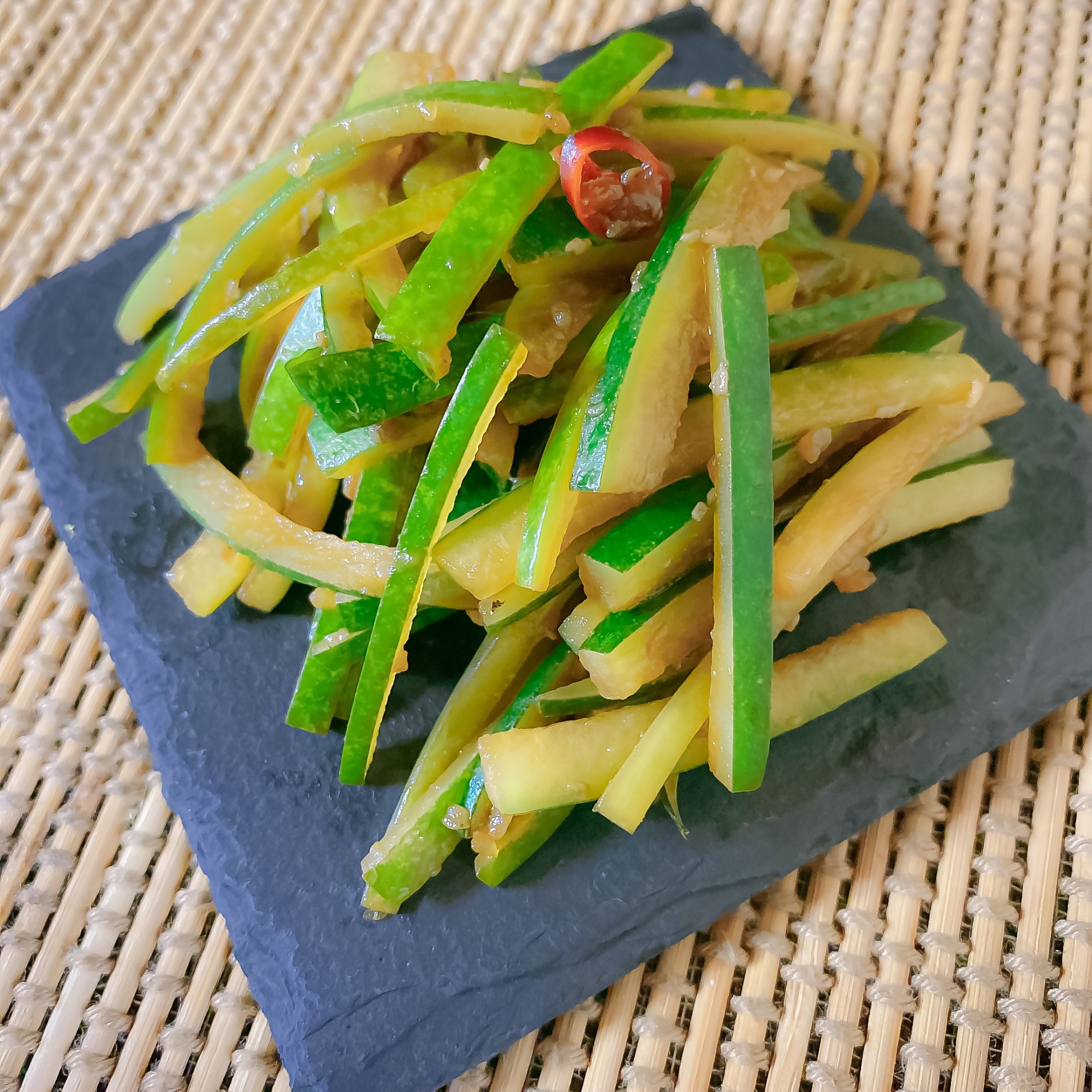 エコレシピ★冬瓜の皮の醤油麹炒め