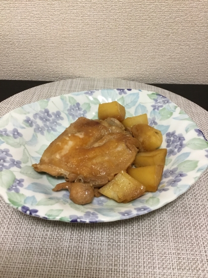 鶏もも肉とじゃがいもの照り焼き