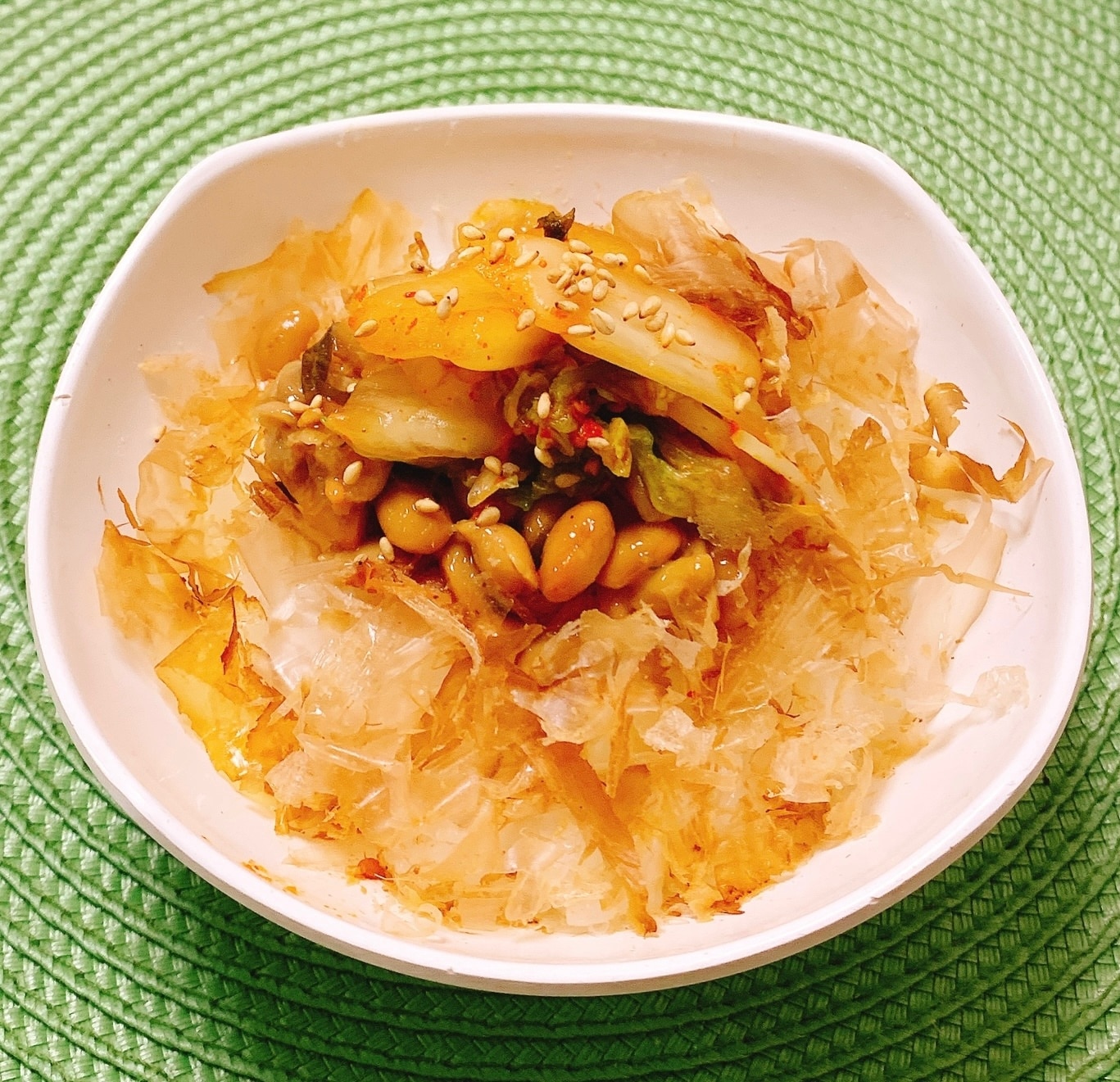 キムチ納豆＊鰹節丼✧˖° レシピ・作り方 by sweet sweet ♡ - 楽天レシピ