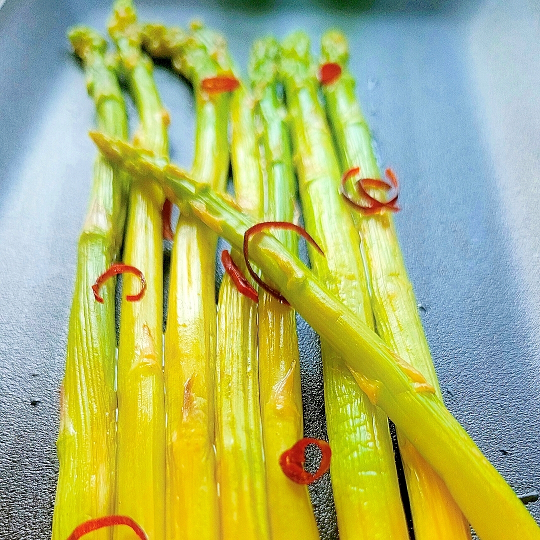 【レンチン1分】アスパラガスの浅漬け！冷蔵庫で簡単