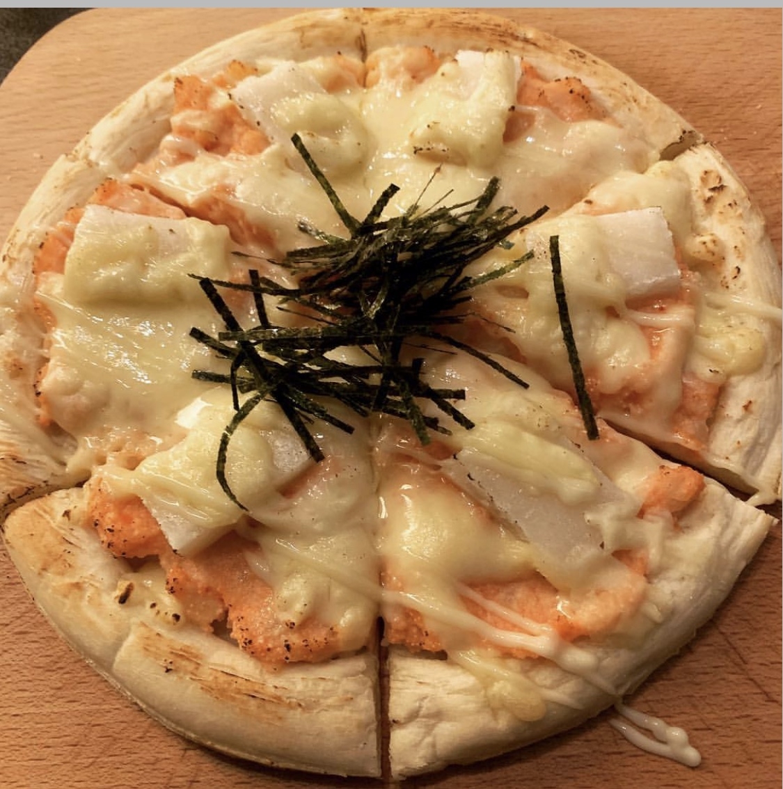ポテトサラダで明太餅ピザ レシピ 作り方 By お茶っぱ 楽天レシピ ポテトサラダで明太餅ピザ レシピ 作り方 By お茶っぱ 楽天レシピ