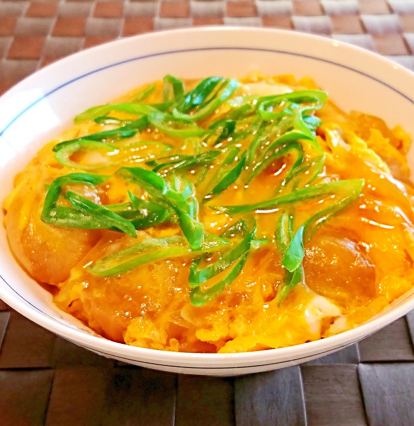 お麩玉子丼