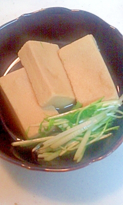しょうがだしの高野豆腐煮