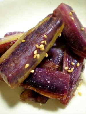 バター味☆紫芋のフライドポテト