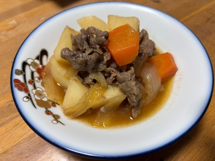 牛肉で肉じゃが