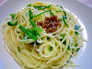 醤油麹しらすパスタ