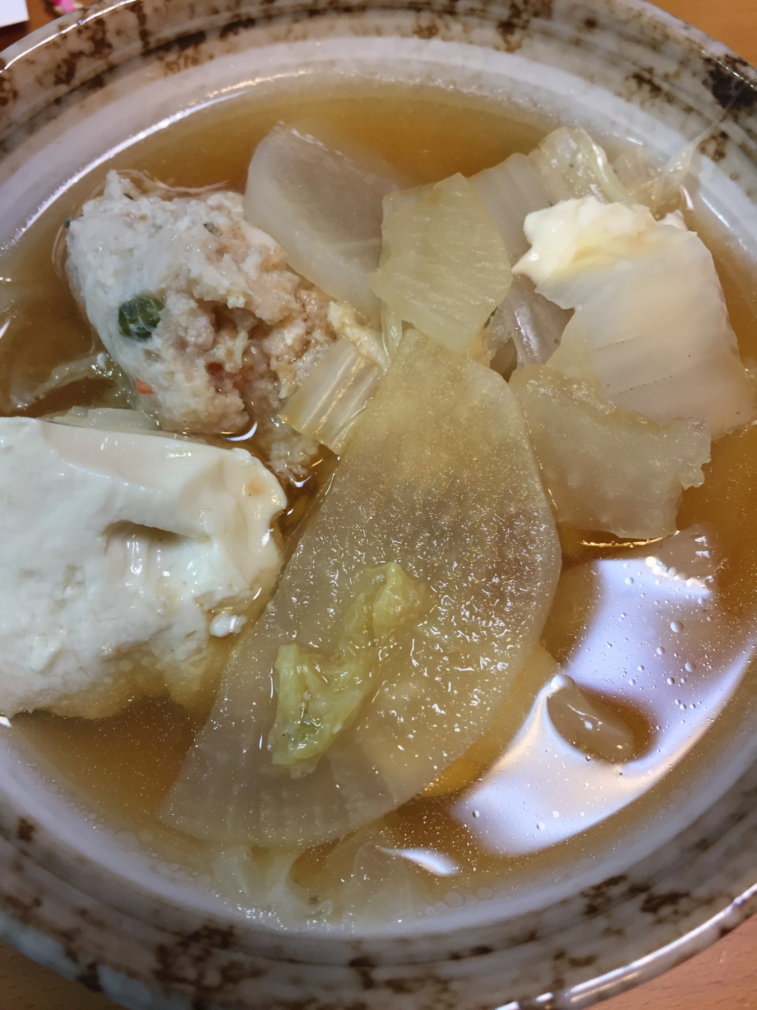 鳥つみれと湯豆腐