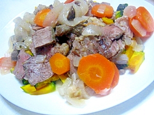 圧力鍋で牛肉の柔らか煮
