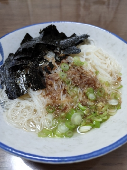 そうめんアレンジ！博多ラーメン風♫