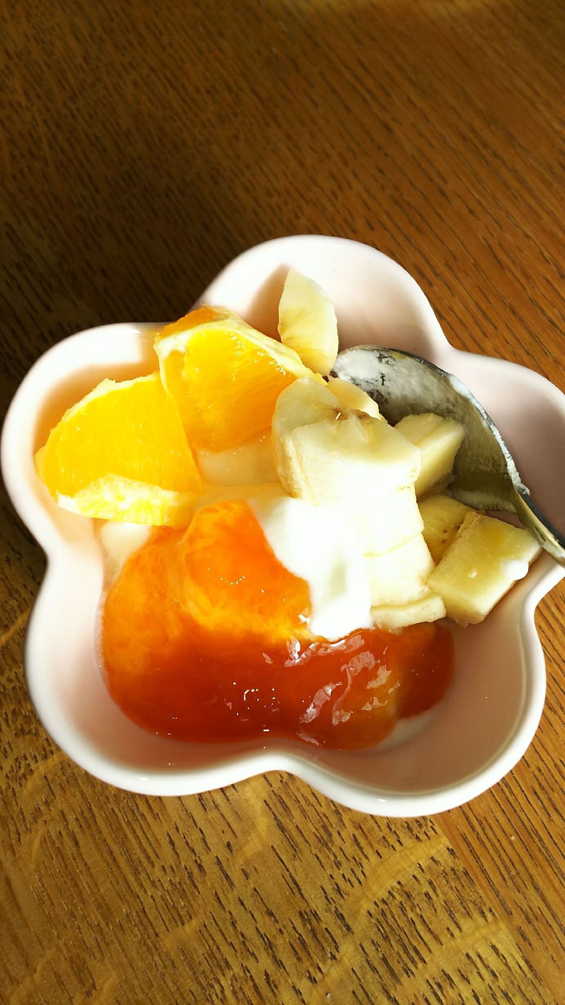 オレンジ&バナナ&杏のヨーグルト