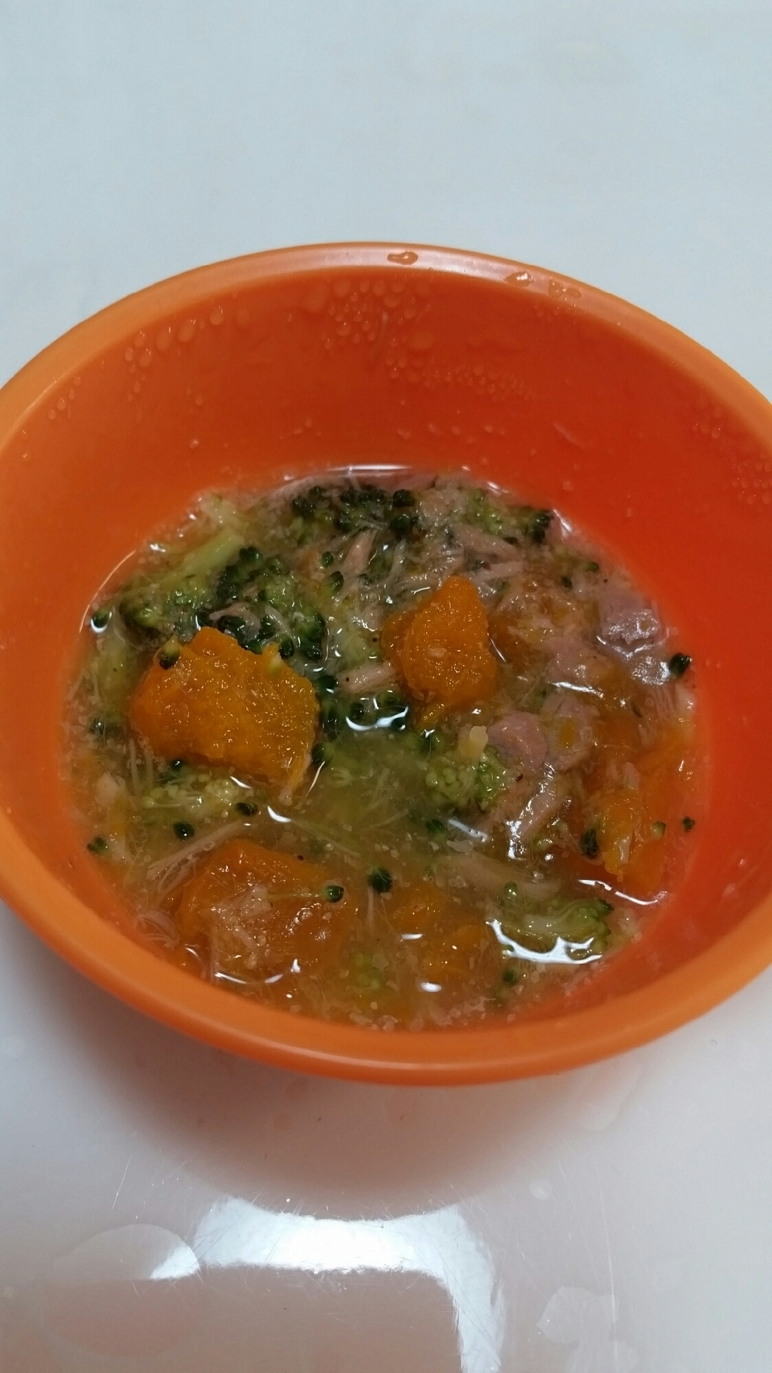ツナかぼちゃブロッコリーのスープ