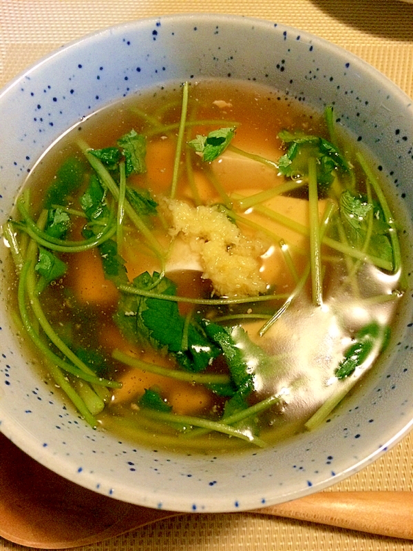 寒い日に☆あんかけ豆腐